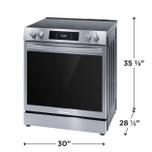 Frigidaire  Gallery 30" Front Control Electric Range with Total Convection